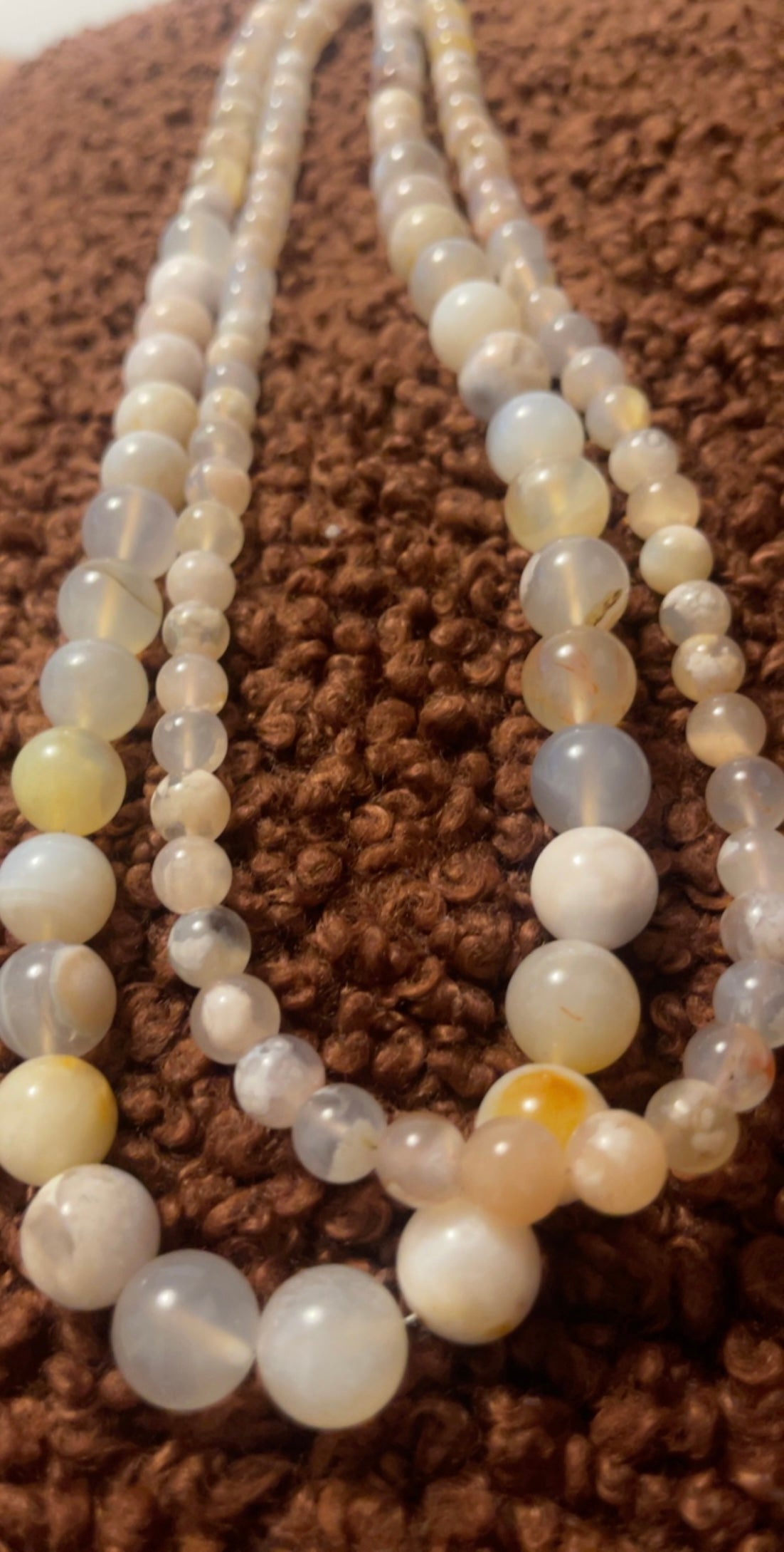 Flower Agate Crystal Classy Necklace