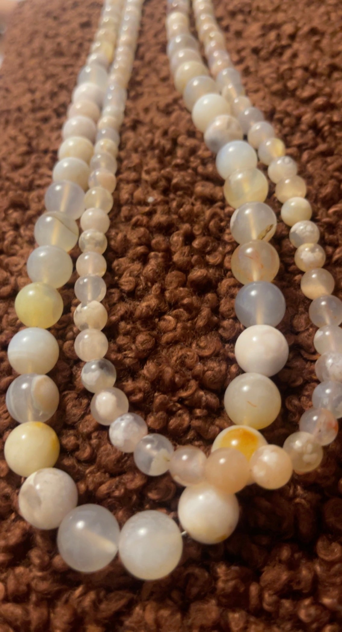 Flower Agate Crystal Classy Necklace