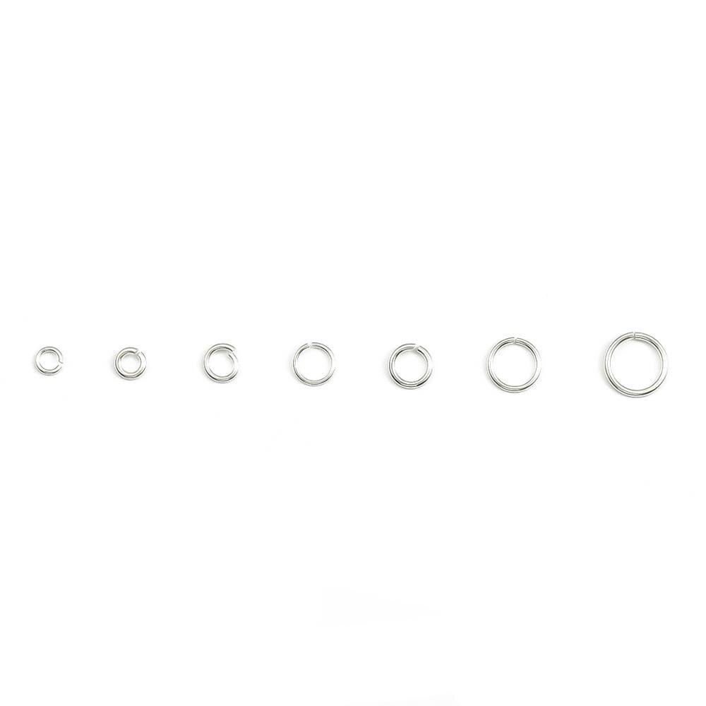 20pcs Genuine Real Pure Solid 925 Sterling Silver Open Jump Rings Split Ring For Key Chains Jewelry Making Findings Accessories