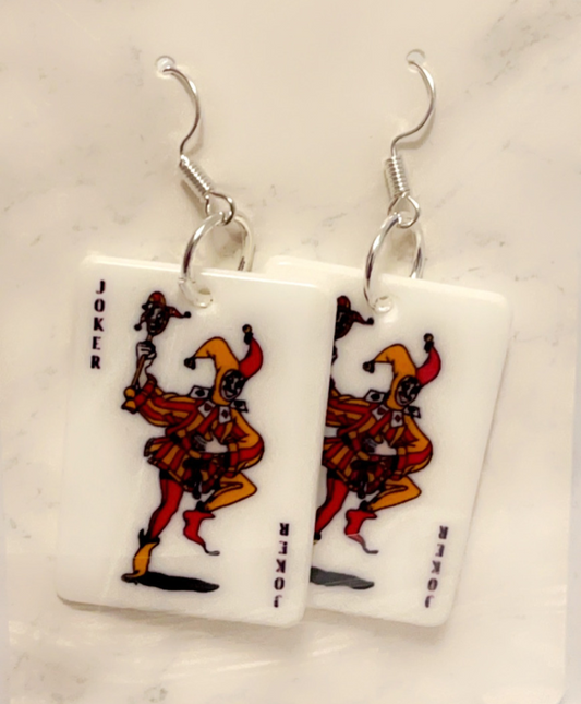 *Joker earrings (Resin and alloy)