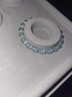 *CUSTOM BLUE CHALCEDONY BRACELET (8mm)