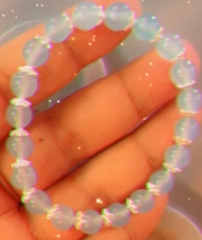 *CUSTOM BLUE CHALCEDONY BRACELET (8mm)