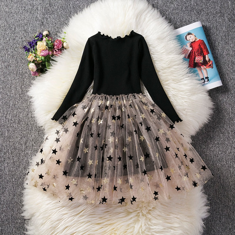 Lace Girls Princess Dress Fluffy kid dress