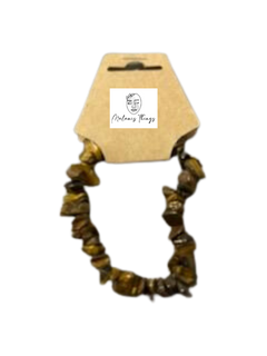 *TIGERS EYE NATURAL CUT BRACELET (6mm-8mm)