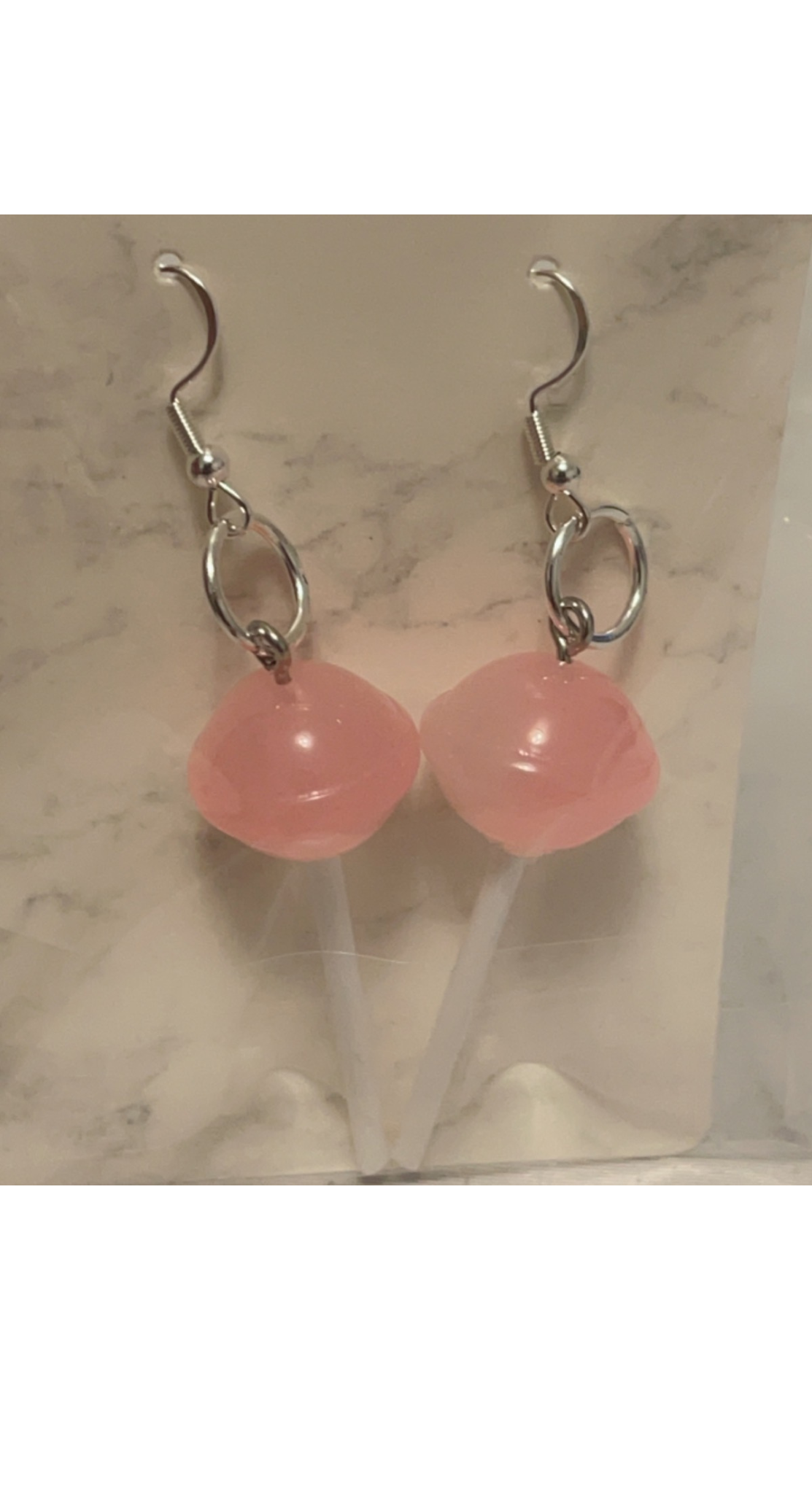 *lollipop earrings (resin and alloy)