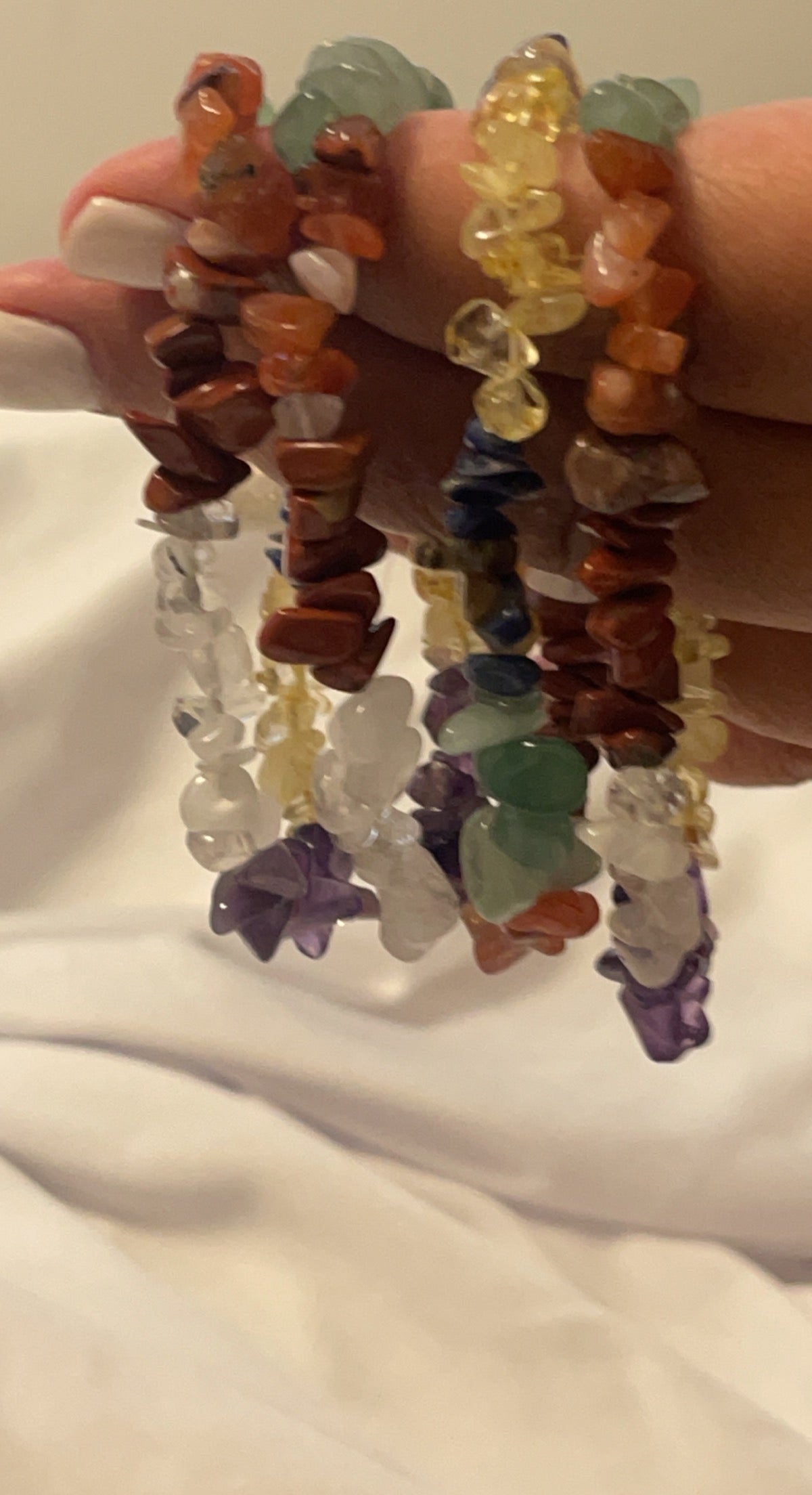 Natural cut natural stone bracelets