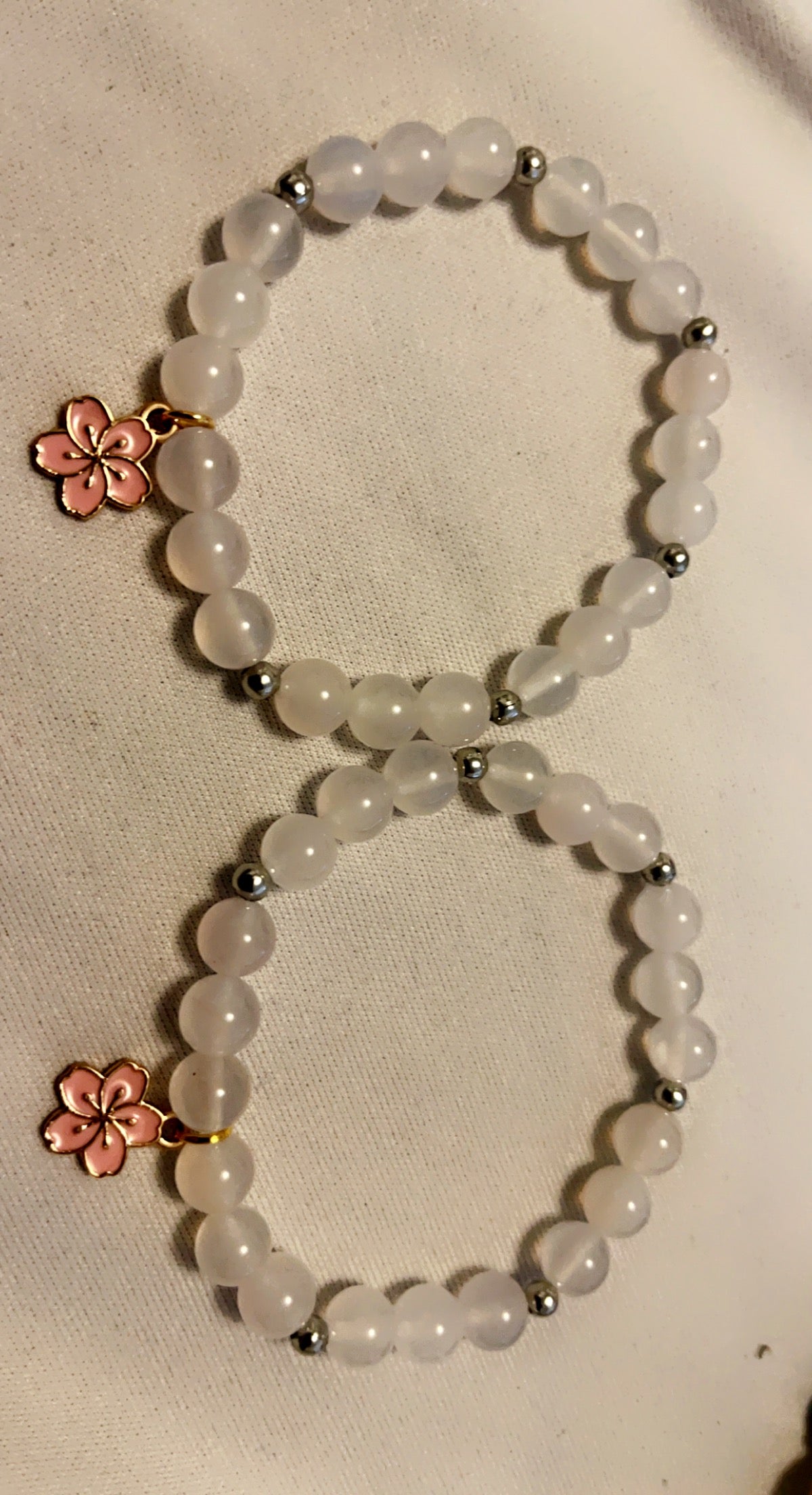 Matching clear quartz bracelets