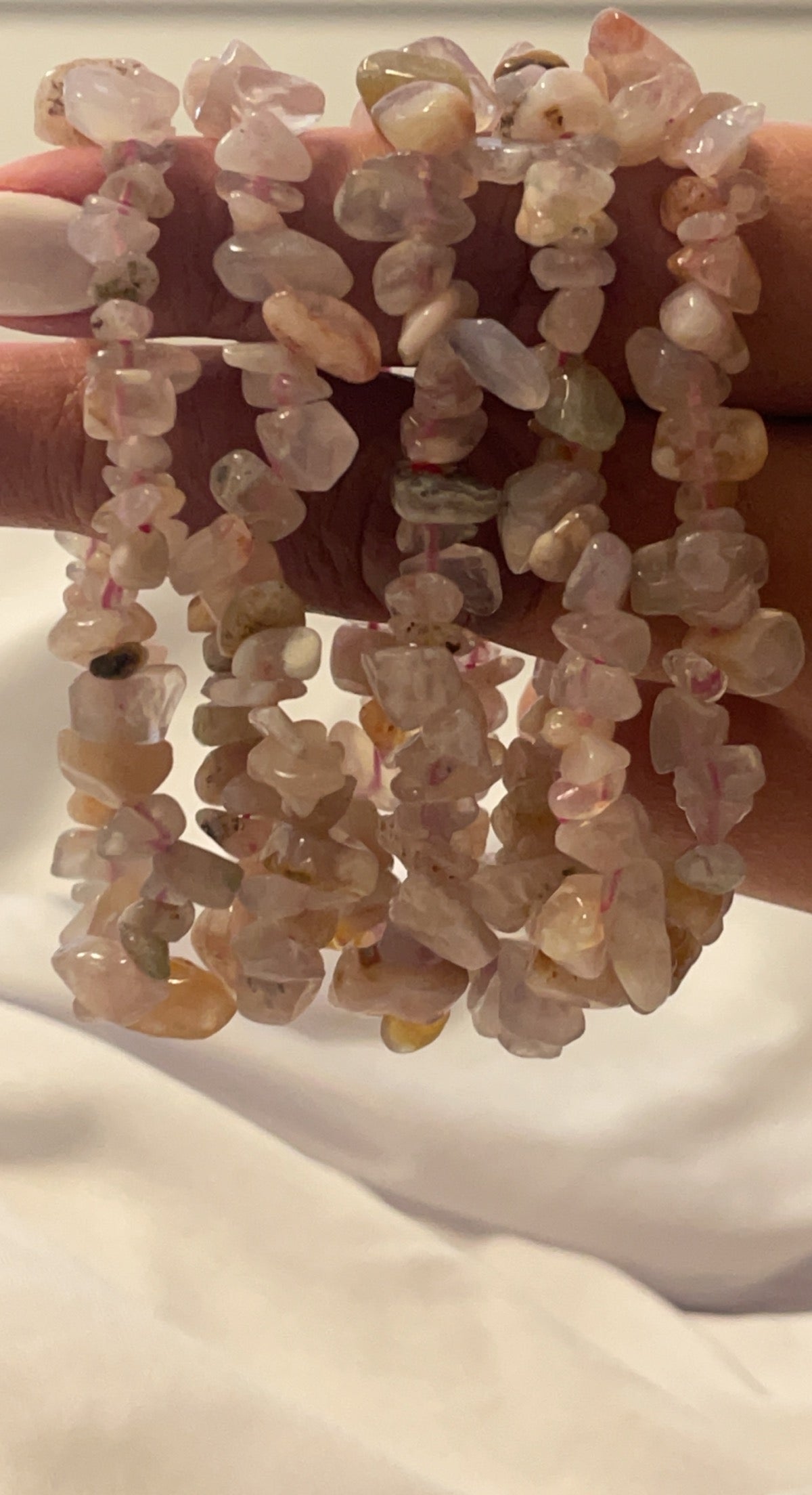 Natural cut natural stone bracelets