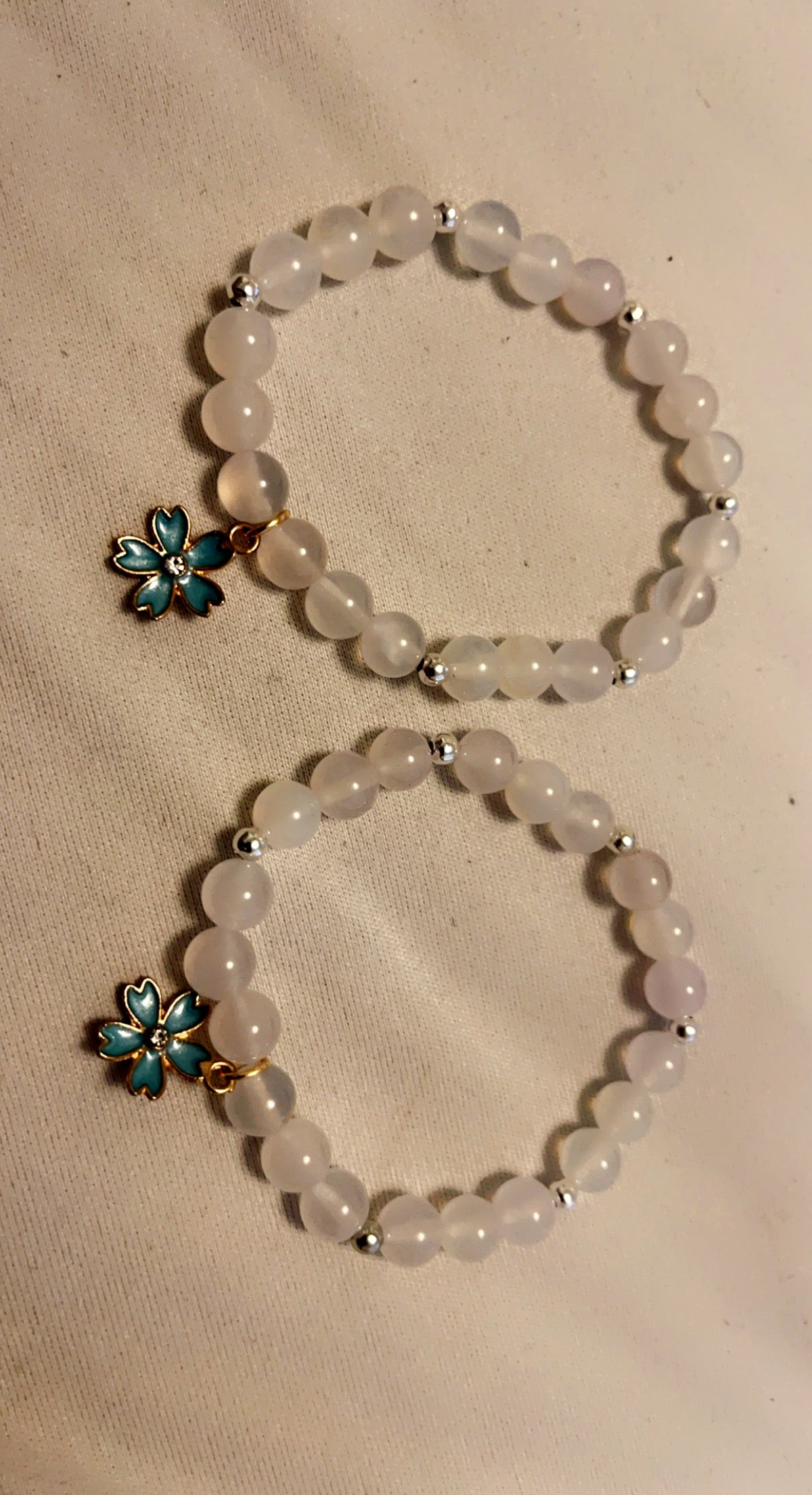 Matching clear quartz bracelets