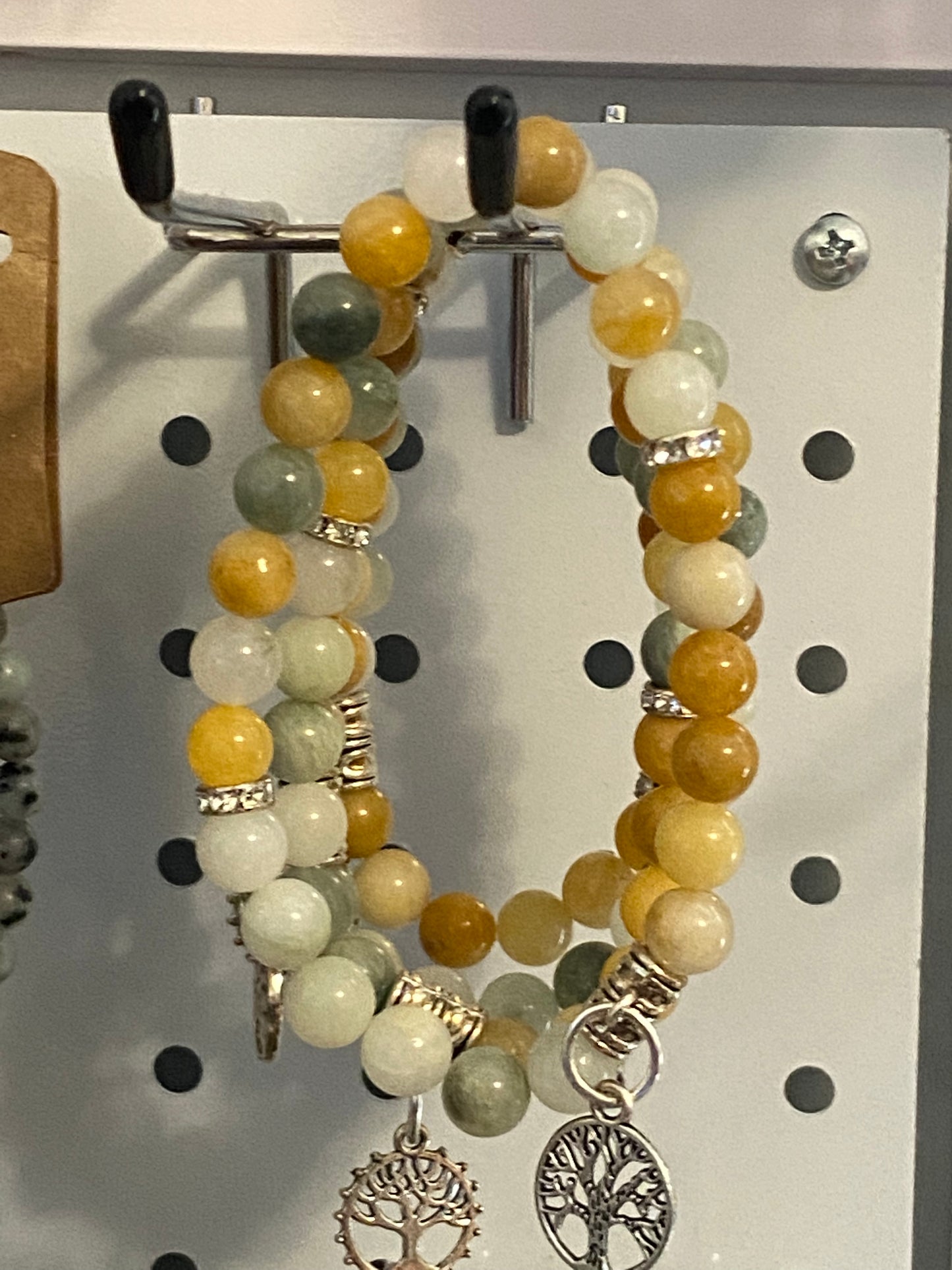 Golden Lace Jade and Green Tea Jasper