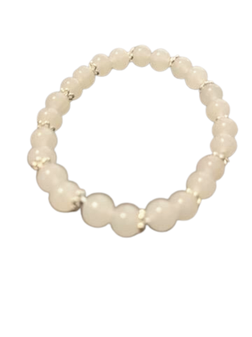 *DOUBLE THE JADE <3   White Jade double bracelet