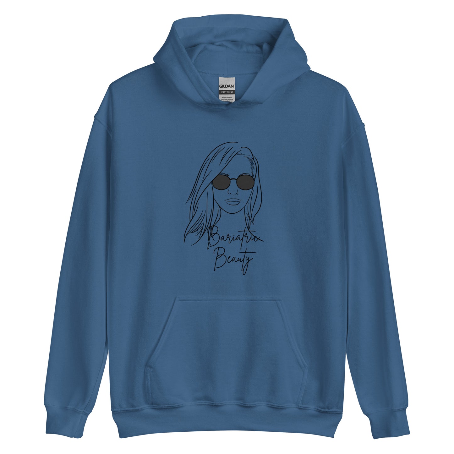 BARIATRIC BEAUTY SUNGLASS HAIR DOWN Unisex Hoodie