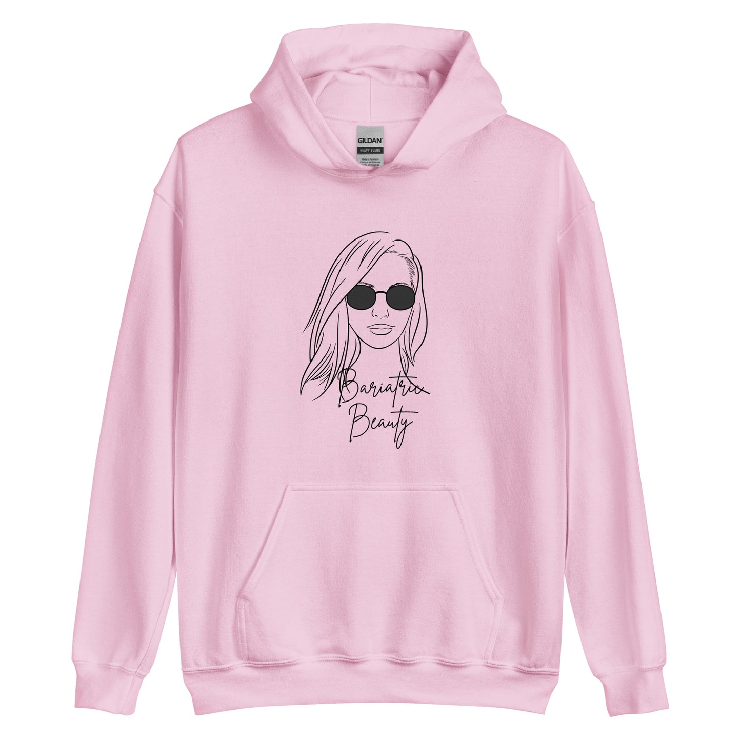 BARIATRIC BEAUTY SUNGLASS HAIR DOWN Unisex Hoodie