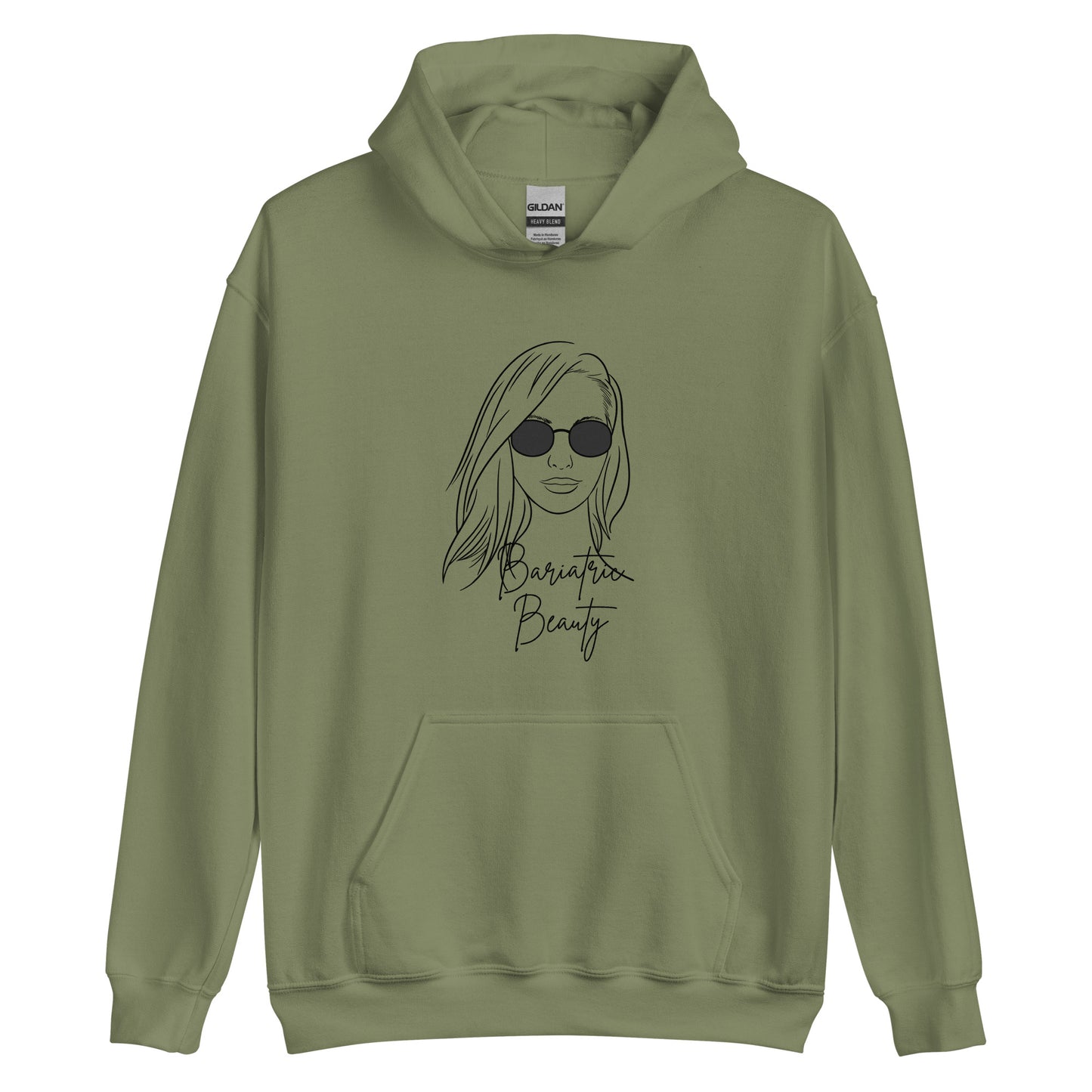 BARIATRIC BEAUTY SUNGLASS HAIR DOWN Unisex Hoodie