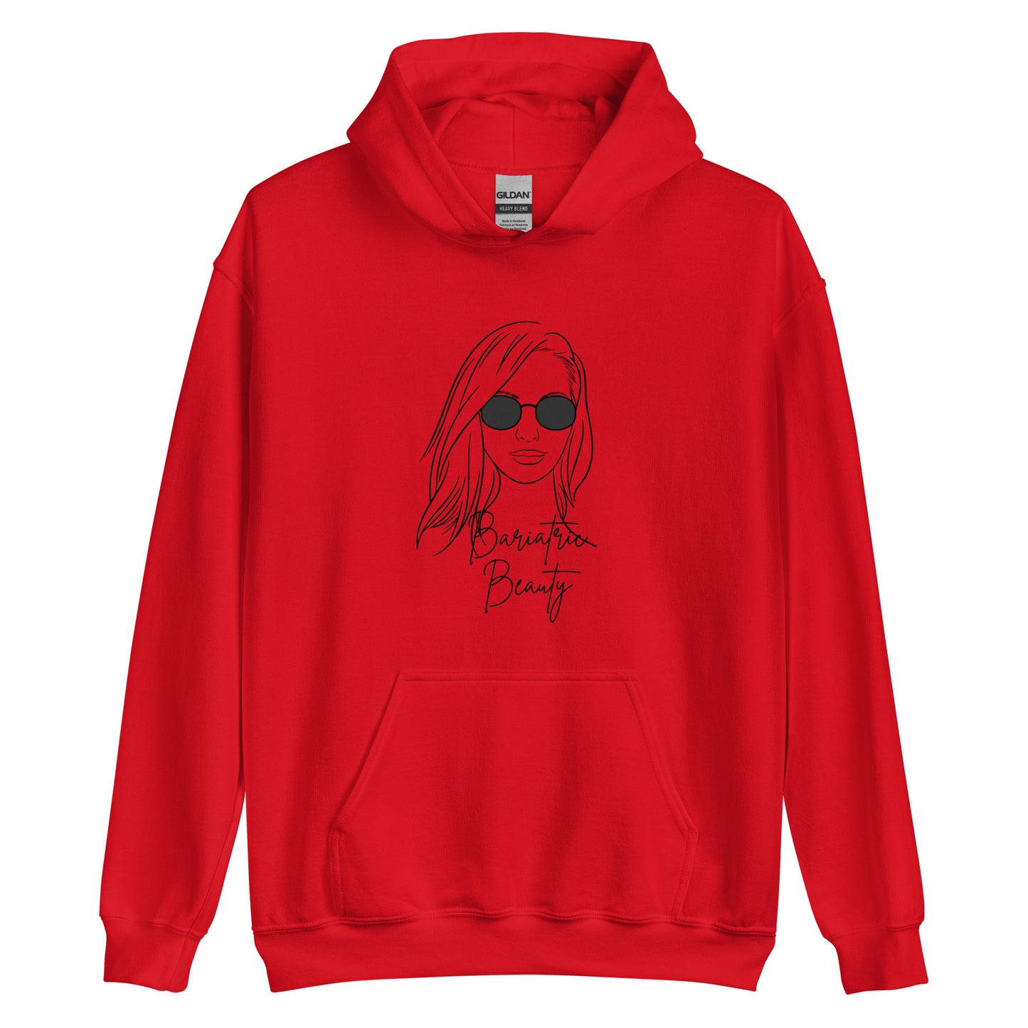 BARIATRIC BEAUTY SUNGLASS HAIR DOWN Unisex Hoodie