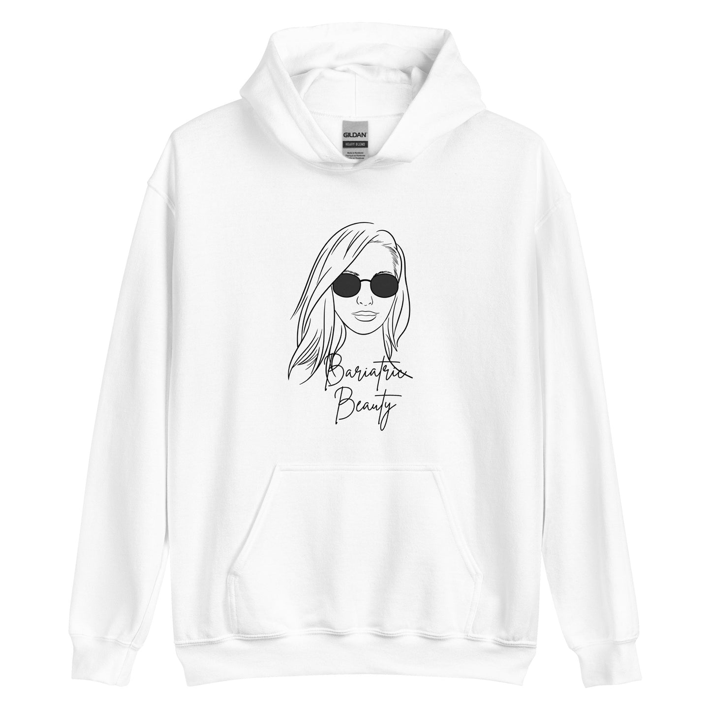 BARIATRIC BEAUTY SUNGLASS HAIR DOWN Unisex Hoodie