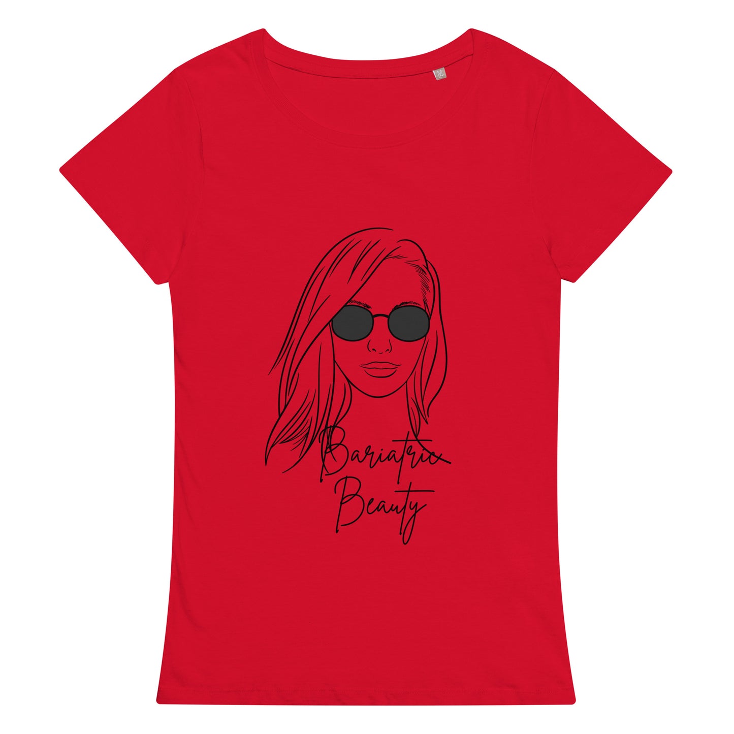 BARIATRIC BEAUTY SUNGLASS HAIRDOWN Women’s basic organic t-shirt