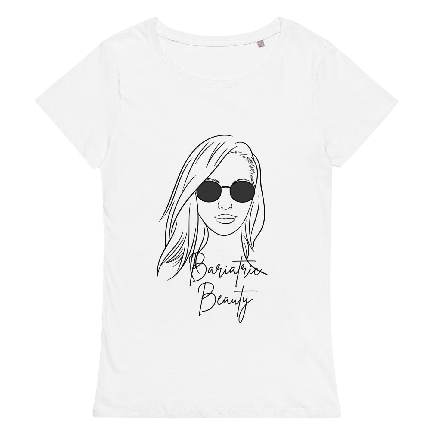 BARIATRIC BEAUTY SUNGLASS HAIRDOWN Women’s basic organic t-shirt